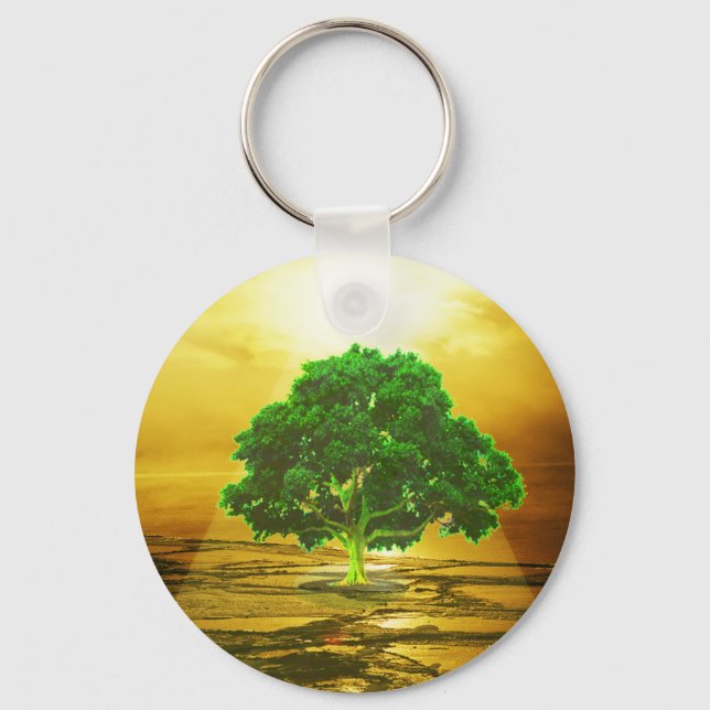 Tree of Life Peace Key Ring (Front)