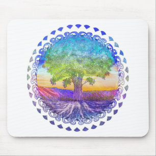 Tree of Life Peace, Love & Balance Mouse Mat