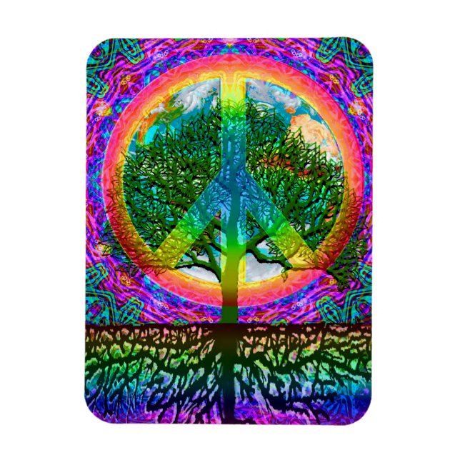 Tree of Life Peace Magnet (Vertical)