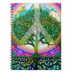 Tree of Life Peace Notebook