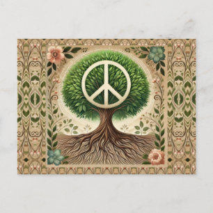 Tree of Life Peace on Earth Postcard