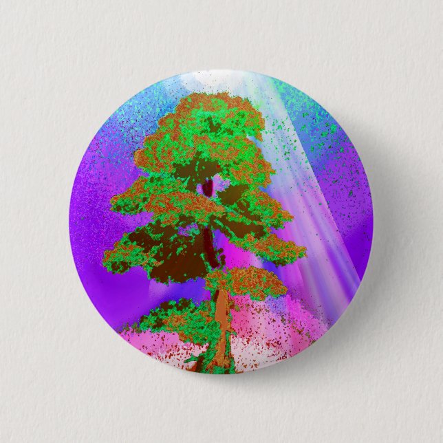 Tree of Life Radiance 6 Cm Round Badge (Front)