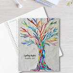 Tree Of Life Rainbow Colors Custom  Planner<br><div class="desc">This unique Planner is decorated with a brightly colored mosaic Tree of Life on a pale gray background.
Customize it with your name and year.
Original mosaic © Michele Davies.</div>