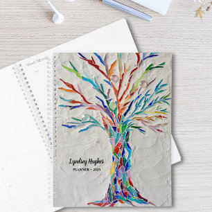 Tree Of Life Rainbow Colours Custom 2022 Planner