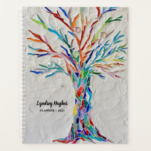 Tree Of Life Rainbow Colours Personalised 2021 Planner