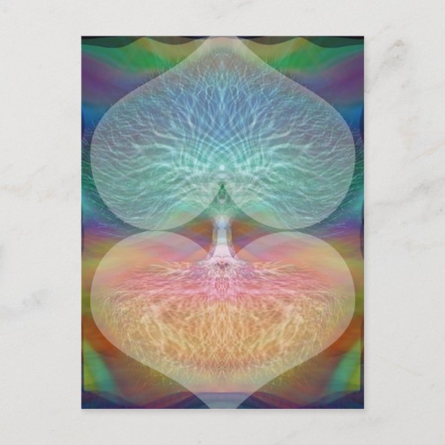 Tree of Life Rainbow Hearts Postcard (Front)