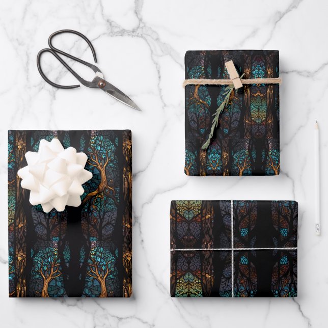 Tree of Life range Wrapping Paper Sheet (Front)