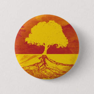 Tree of Life Relaxation 6 Cm Round Badge