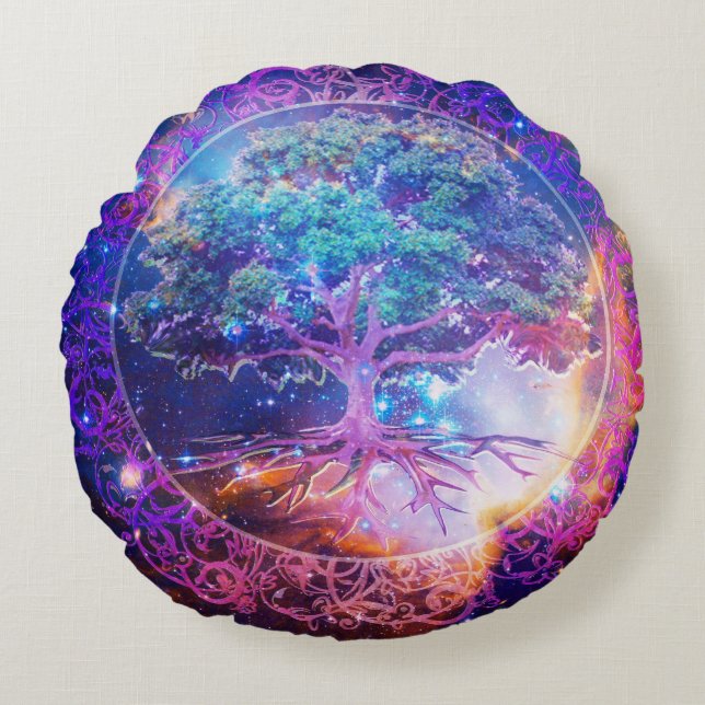 Tree of Life Round Cushion (Front)