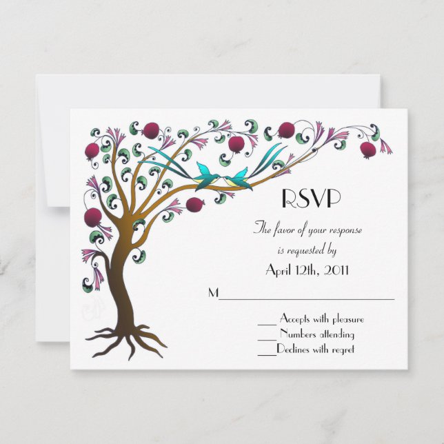 tree of life RSVP Card (Front)