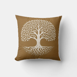 Tree of Life Sacred Geometry Throw Pillow