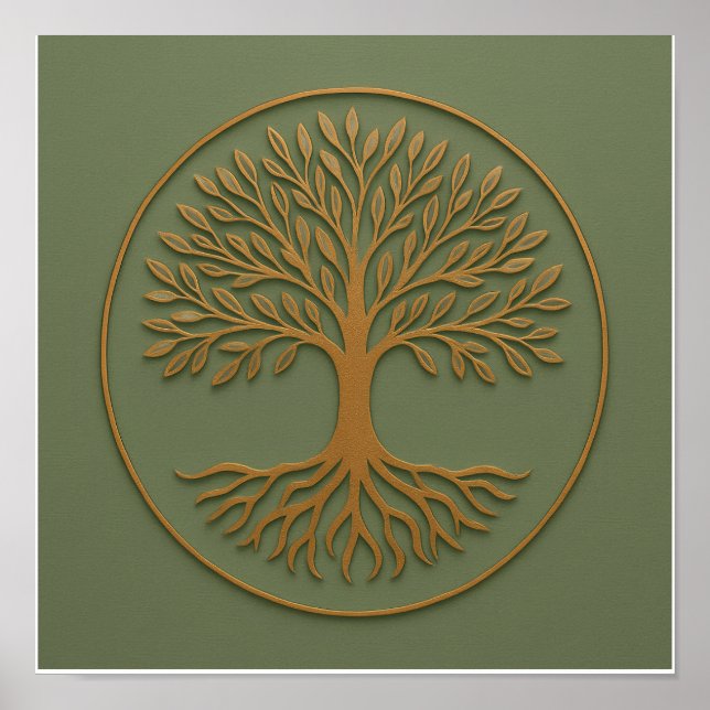 Tree of Life Sage Copper Poster (Front)