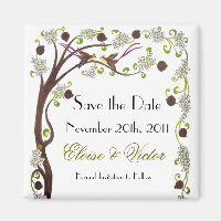Tree of life Save the Date magnet (v)