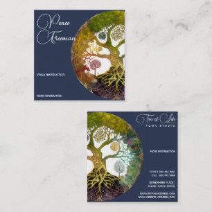 Tree of Life   Seasons Square Business Card