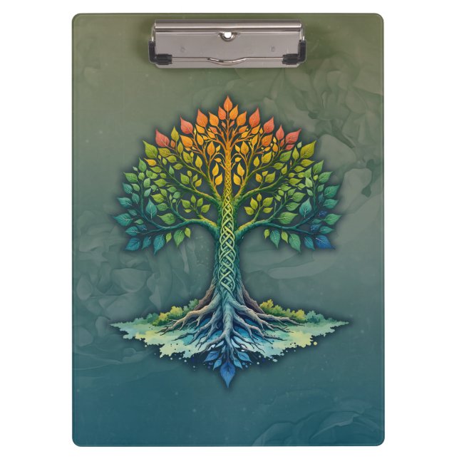 Tree of Life Shifting Dawn  Clipboard (Front)