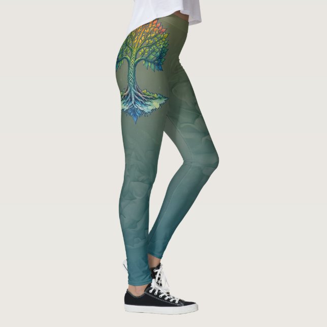 Tree of Life Shifting Dawn  Leggings (Right)