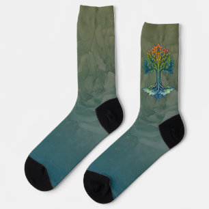 Tree of Life Shifting Dawn Socks
