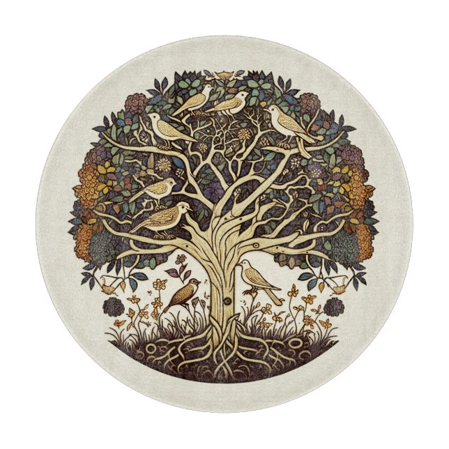 Tree of Life, Songbirds Cutting Board (Front)