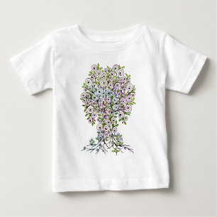 Tree Of Life - Spirals Leaves Fruits 1 Baby T-Shirt