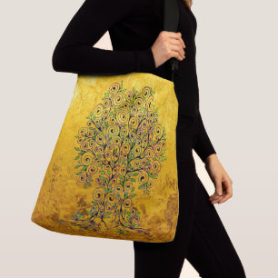 Tree Of Life - Spirals Leaves Fruits 1 Crossbody Bag
