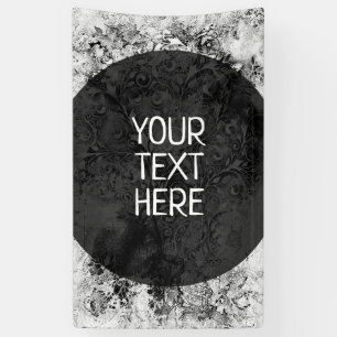 Tree Of Life - Spirals Leaves Grunge Style 1 Banner