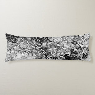 Tree Of Life - Spirals Leaves Grunge Style 1 Body Cushion