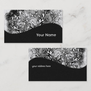 Tree Of Life - Spirals Leaves Grunge Style 1 Business Card