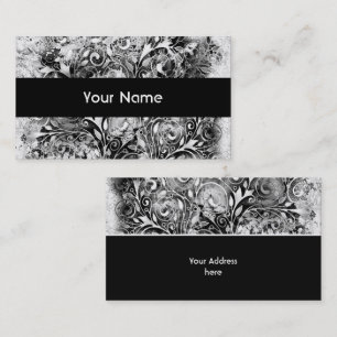 Tree Of Life - Spirals Leaves Grunge Style 1 Business Card