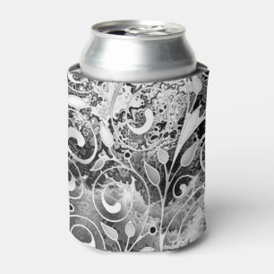 Tree Of Life - Spirals Leaves Grunge Style 1 Can Cooler