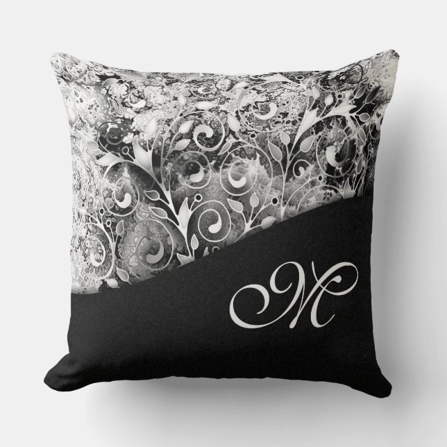 Tree Of Life - Spirals Leaves Grunge Style 1 Cushion (Front)
