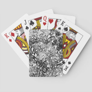 Tree Of Life - Spirals Leaves Grunge Style 1 Playing Cards