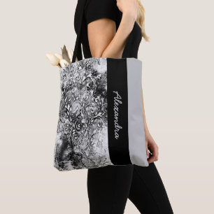 Tree Of Life - Spirals Leaves Grunge Style 1 Tote Bag