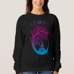 Tree Of Life Spiritual Moonphases For Yoga & Nama Sweatshirt