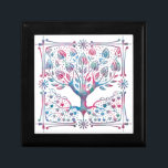 Tree of Life Spiritual Nature Gift Box<br><div class="desc">Beautiful tree of life design in blue and pink blended colors.</div>