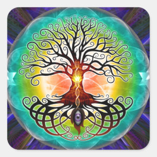 Tree Of Life Square Sticker