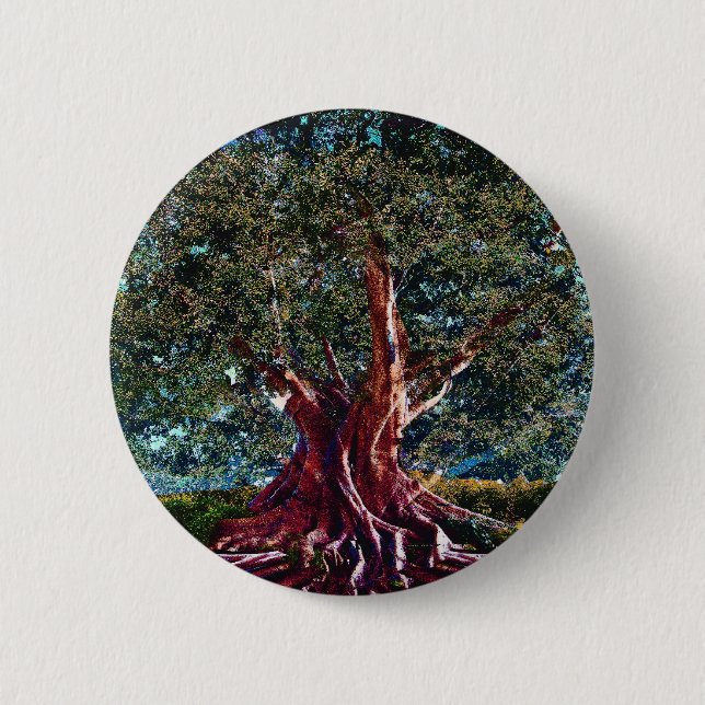 Tree of Life Stability 6 Cm Round Badge (Front)
