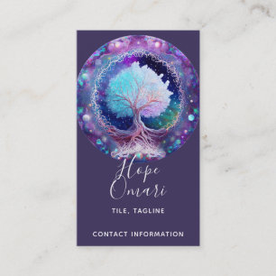 Tree of Life Starry Night Business Card