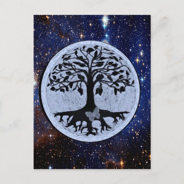 Tree of Life Starry Night Postcard (Front)