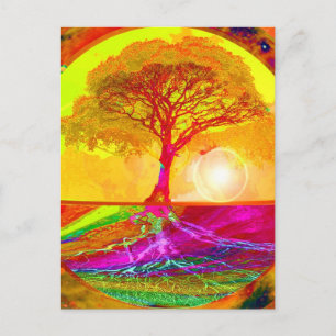 Tree of Life Sunrise Postcard