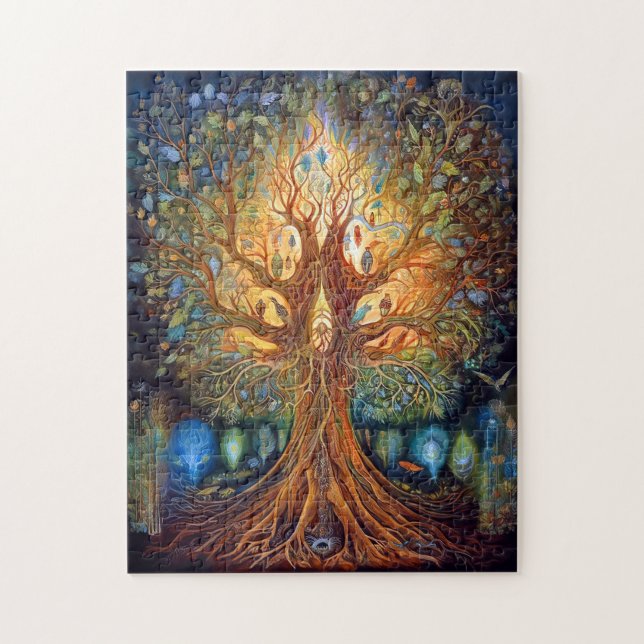 Tree Of Life Surreal Nature Art Jigsaw Puzzle (Vertical)