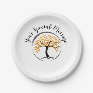 Tree of Life Survivor Party Paper Plate