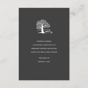 Tree of Life Sympathy Thank You Card