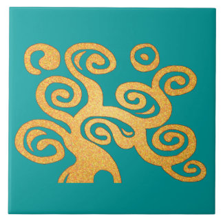 Tree of life teal version tile