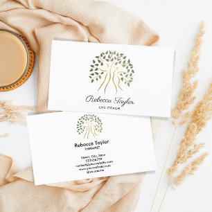 tree of life therapist life coach fitness health business card