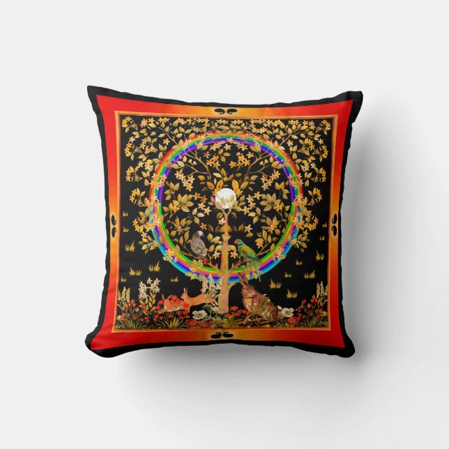 Tree of Life Throw Pillow (Front)