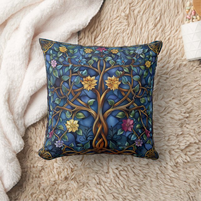 Tree of Life Throw Pillow (Blanket)