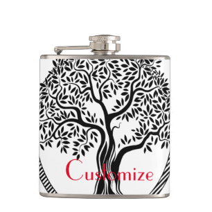 Tree of Life  Thunder_Cove Hip Flask