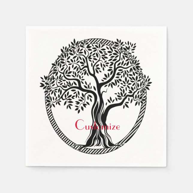 Tree of Life  Thunder_Cove  Napkin (Front)