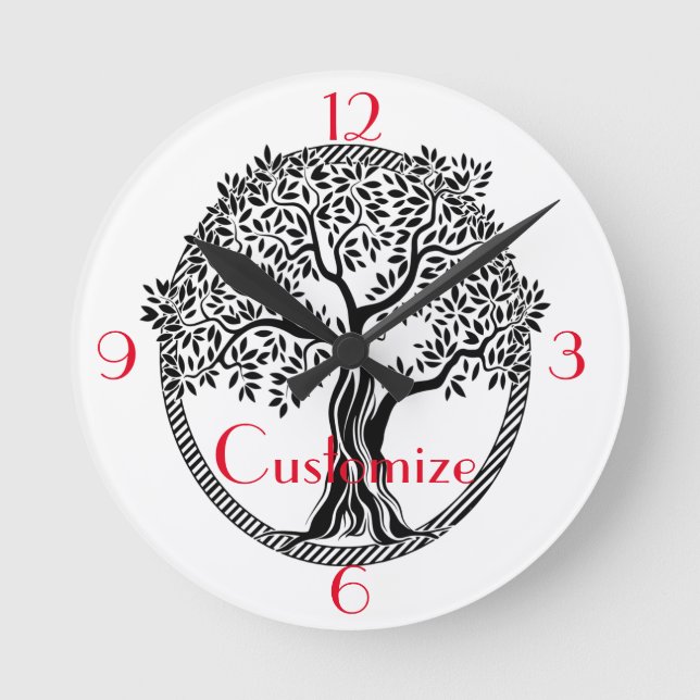 Tree of Life  Thunder_Cove  Round Clock (Front)