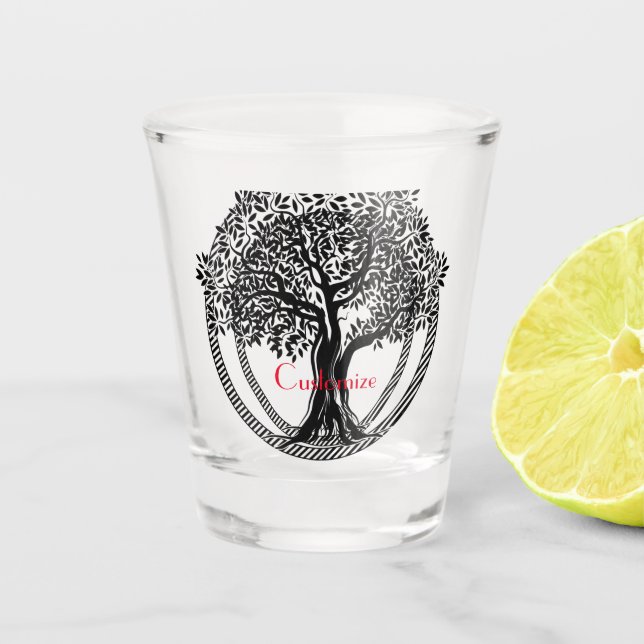 Tree of Life  Thunder_Cove   Shot Glass (Front)
